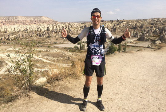 Sporcumuz Emre Üçüncüoğlu Kapadokya Ultra Maratonu'nda koştu.