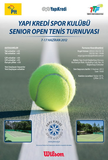 YKSK Senior Open Tenis Turnuvası 7 Haziran’da başlıyor...