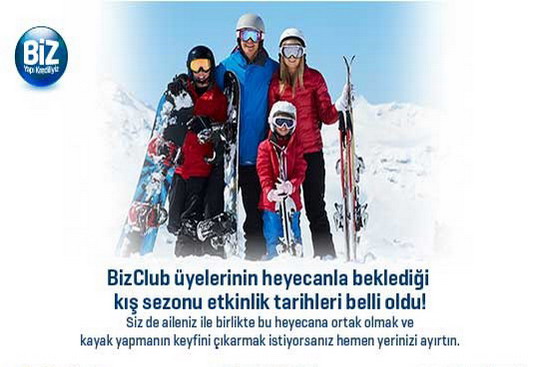 Yapı Kredi 2020 Kış Sezonu Kayak Organizasyonlarımız başlıyor!
