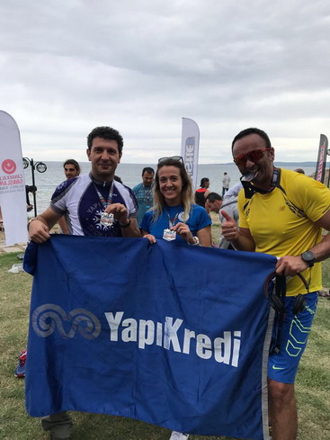 Sporcularımız Gelibolu Triatlonu’nda mücadele ettiler.