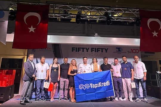 Yelken takımımız Fifty Fifty Sailing Cup yarışlarında birinci oldu.