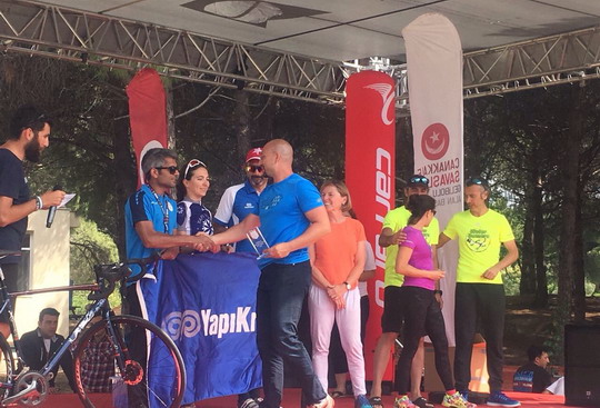 Sporcularımız Gelibolu Triatlonu’nda mücadele ettiler.