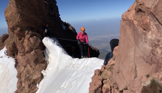 Erciyes Zirve tırmanışı.