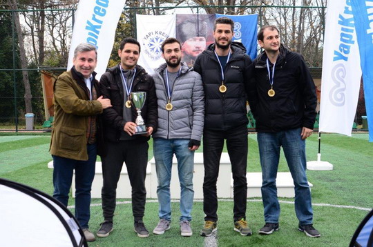 Yapı Kredi Futbol Turnuvasında Şampiyonlar belli oldu.