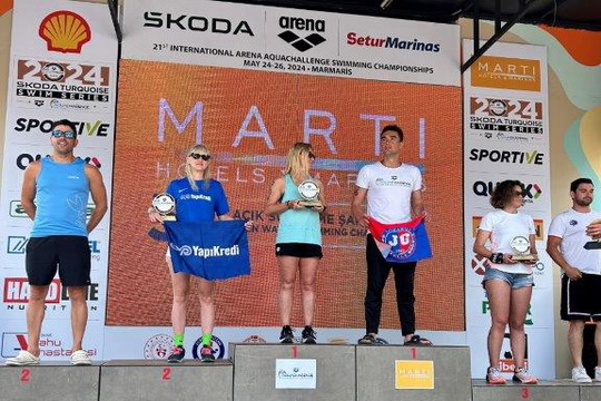 Yüzme takımı sporcularımız Marmaris AquaChallenge yüzme yarışlarından toplam 17 madalya ile döndü!