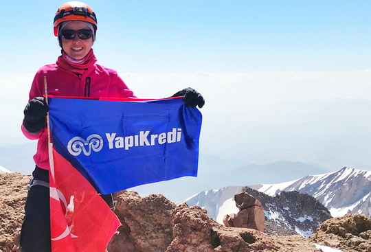 Erciyes Zirve tırmanışı.