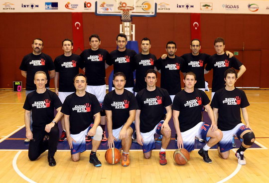 Erkek Basketbol Takımımız “Kadına Şiddete Hayır” dedi!