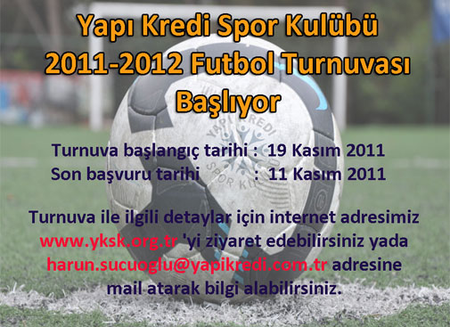 Futbol Turnuvası başlıyor!