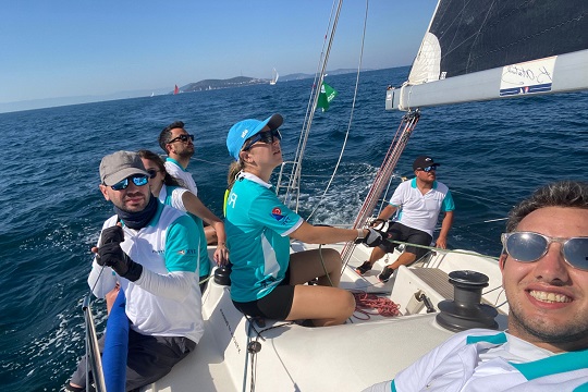 Yelken takımımız Fifty Fifty Sailing Cup yarışlarında birinci oldu.