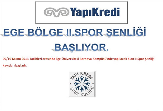 Yapı Kredi Ege Bölge 2'nci Spor Şenliği İzmir’de başlıyor.